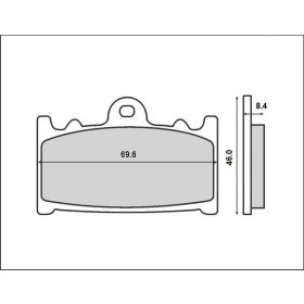 Első fékbetét Brenta 