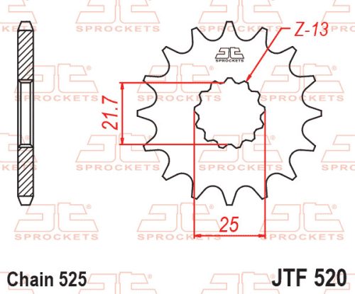 Első lánckerék JTF520RB